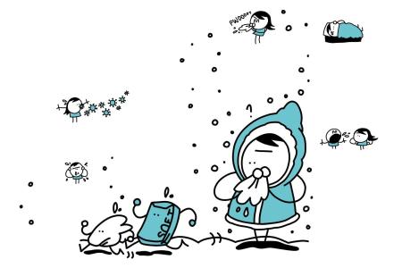 J’ai le nez qui coule !