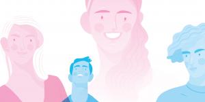 illustration homme et femme